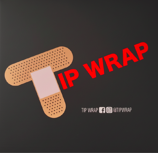 Bandage with 'Tip Wrap' text on a black background